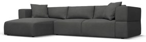 Sötétszürke sarokkanapé (bal oldali) Esther – Milo Casa