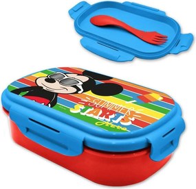 Disney Mickey Starts szendvicsdoboz + evőeszköz szett