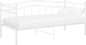 vidaXL fehér fém kanapéágykeret 90 x 200 cm
