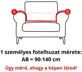 Klasszikus Fotel Huzat (enyhén vízlep., rózsaszín)