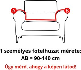 Klasszikus FotelHuzat (enyhén vízlep., rózsaszín)