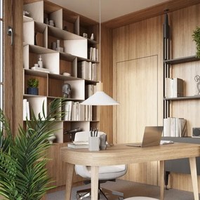 Sollux SL.1319 - Csillár zsinóron JAGA 1xE27/15W/230V átm. 30 cm fehér