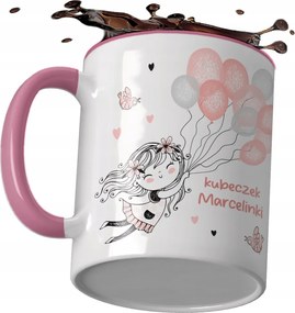 Rózsaszín Bögre Gyereknapra Lányoknak Névre szóló Csodaszép