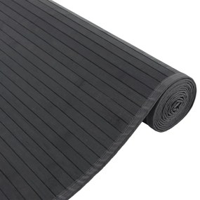 négyszögletű szürke bambusz szőnyeg 80 x 1000 cm