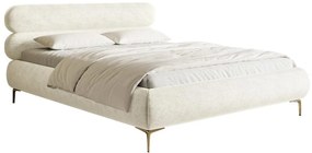 Franciaágy 180 cm Rirri 180B (ágyráccsal) (krém + arany). 1099828