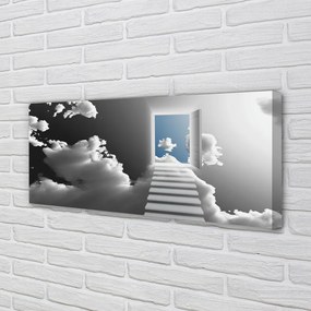 Canvas képek Sky lépcsőház ajtó 100x50 cm