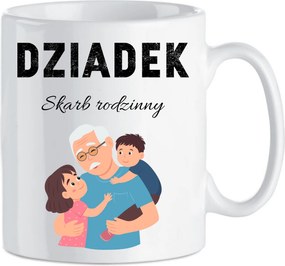 Kerámia bögre Ajándék Nagyszülők napjára Nagypapa Családi bögre