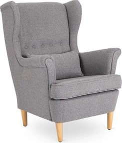 Fotel Wypoczynkowy EVAN 2 z Podnóżkiem Szary