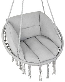 Szürke függőfotel párnázattal KOLUMBIA