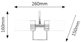 Rabalux 5714 - LED Fürdőszobai fali lámpa BETTY 2xLED/4W/230V fényezett króm