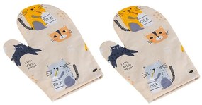 Bellatex Cat edényfogó bézs, 28 x 18 cm, 2 db