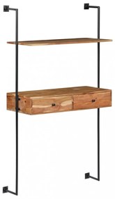 tömör akácfa fali pult 90 x 40 x 170 cm