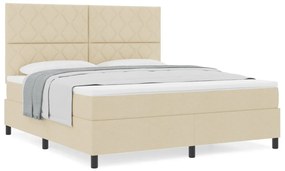 Boxspring ágy matraccal bézs szövet