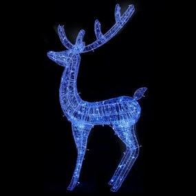 2 db kék XXL akril karácsonyi rénszarvas 250 LED 180 cm
