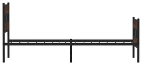 ágykeret fejtámlával és lábtámasszal matrac nélkül 90 x 200 cm