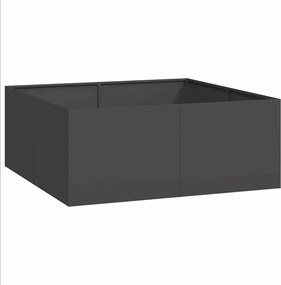 vidaXL ültetvény fekete 80x80x80 cm Acél