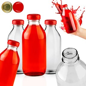 20x Micimackó Kupakos Palack Szett 0,33 ML Málna Gyümölcslé Házi