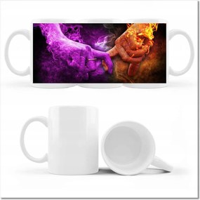 Fotó bögre Szerelmes érintés