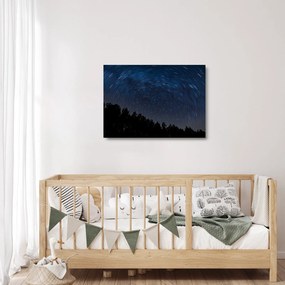 Éjszakai égbolt képe (üvegen) (70x50 cm)