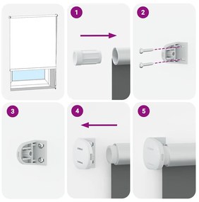 redőny Blackout 40x130 cm Szövetszélesség 35,7 cm Poliészter