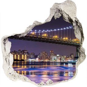 3d fali matrica lyuk a falban Bridge new york city nd-p-88613776