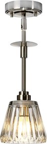 Elstead glamour modern LED függeszték agatha nikkel átlátszó elsbath-agatha1p-bn IP44