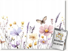Fotótapéta Flizelina Tavasz Nyár Kert Rét Színes Virágok 300x210 ragasztó