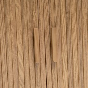 Natúr színű könyvespolc tölgyfa dekorral 80x172x40 cm Elia – Casa Selección