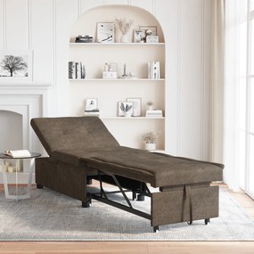 Kanapéágy Katonai zöld 67 x 194 x 38 cm Műbőr velúr