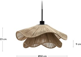 Natúr színű lámpabúra ø 50 cm Pontos – Kave Home