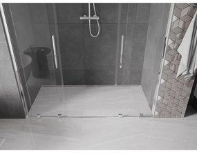 Mexen Velar Duo, nyitható tolóajtó 170x200 cm, 8 mm átlátszó üveg, króm profil, 871-170-000-02-01