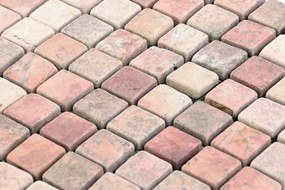 DIVERO Mozaik burkolat  1m2 piros csempe