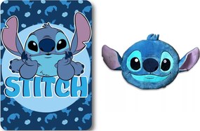 Disney Lilo és Stitch, A csillagkutya Feather Smile polár takaró és forma párna szett