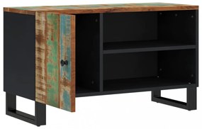 tömör újrahasznosított és szerelt fa TV-szekrény 80x33x46 cm