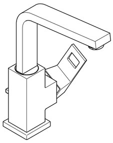 GROHE 2313500E - EUROCUBE mosdócsaptelep, L-es méret, fényes króm