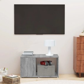szürke sonoma színű szerelt fa TV-szekrény 60 x 24 x 32 cm