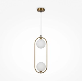 Maytoni klasszikus modern függeszték ring fehér sárgaréz mymod013pl-02bs1