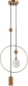 Italux modern függeszték trosti sárgaréz opál itxpnd-428892-bro