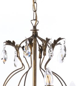 ONLI - Csillár láncon TERESA 8xE14/6W/230V bronz