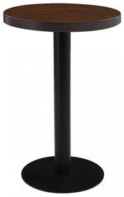 sötétbarna MDF bisztróasztal 50 cm