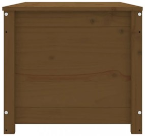 mézbarna tömör fenyőfa tárolóláda 110x50x45,5 cm