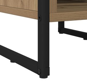 vidaXL Éjjeli asztal Művészi tölgy 39.5 x 30 x 50 cm Faanyag