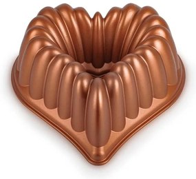 KITCHISIMO szív alakú kuglófform/rézszínű