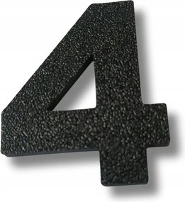 Számjegy 4 3D házanként 20 cm épületszám házszám épületszám