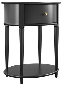 Fekete éjjeliszekrény Aurora – Støraa