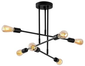 Csillár rúdon FLOWER 6xE27/40W/230V