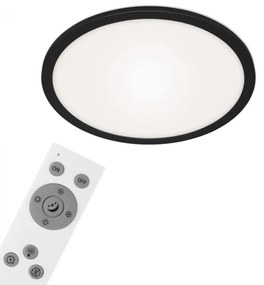 Briloner 7168-015 - LED Dimmelhető mennyezeti lámpa PIATTO LED/22W/230V fekete + távirányító