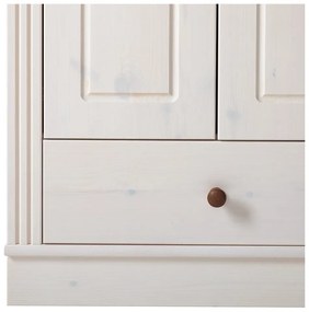 Fehér borovi fenyő ruhásszekrény 65x180 cm Anita – Støraa