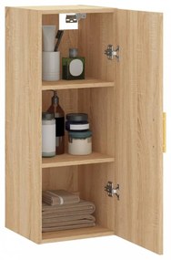 Sonoma színű fali szekrény 34,5 x 34 x 90 cm