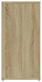 sonoma tölgy színű szerelt fa tálalóasztal 100x30x59,5 cm